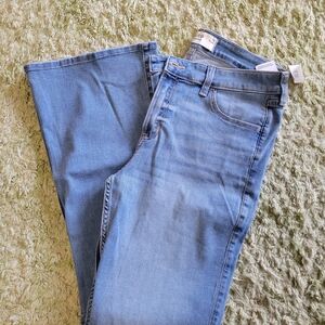 Hollister Women's Boot Cut Jeans - Light Blue